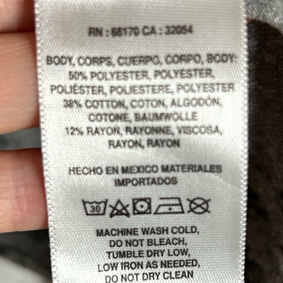 Anthropologie T.La Gray and Black Floral Long Sleeve Top - Picture 3 of 4